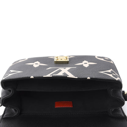 Louis Vuitton Empreinte Monogram Giant Crafty Pochette Metis Black Creme 4 of 8