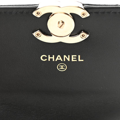 Chanel Calfskin Quilted Clutch with Chain Black 6 of 13