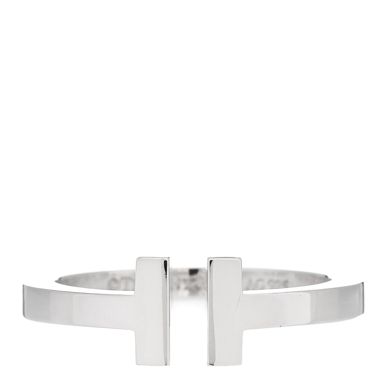Tiffany Sterling Silver T Wire Ring 62 10 1 of 4