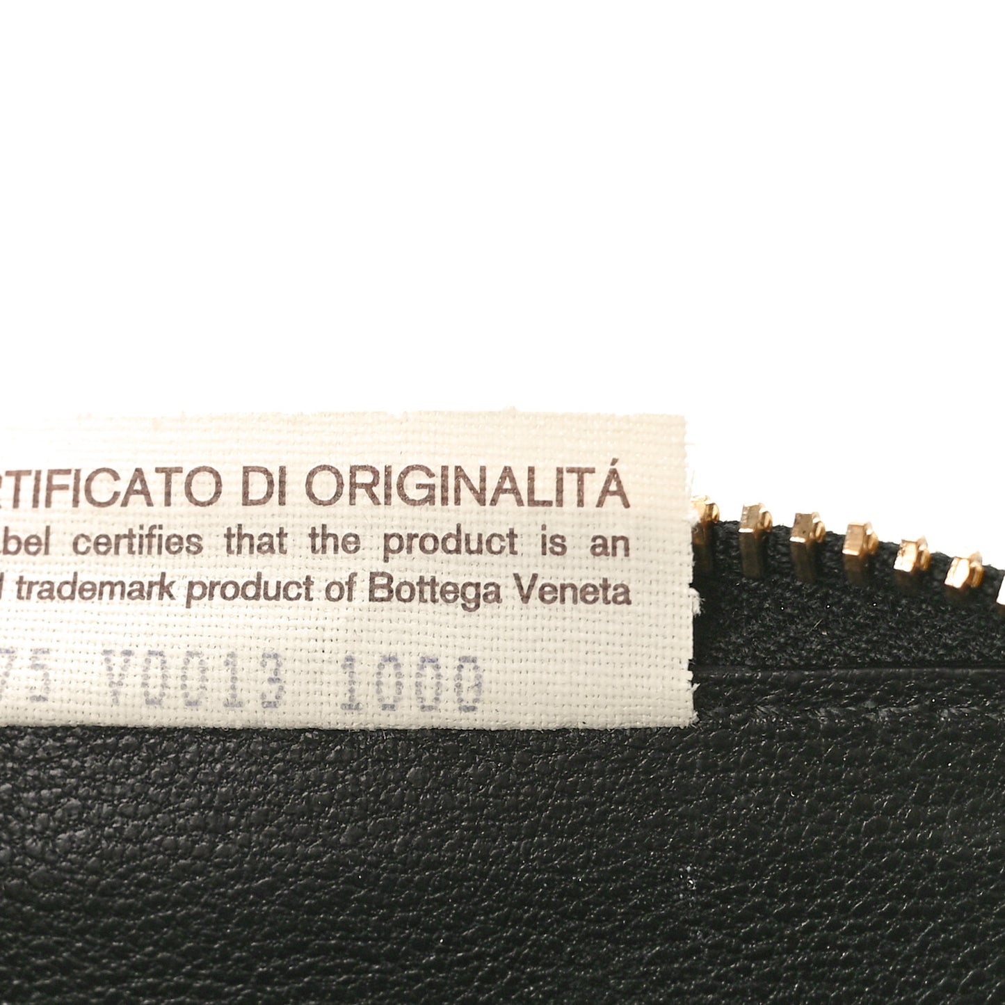 Nappa Intrecciato Zip Around Coin Purse Black
