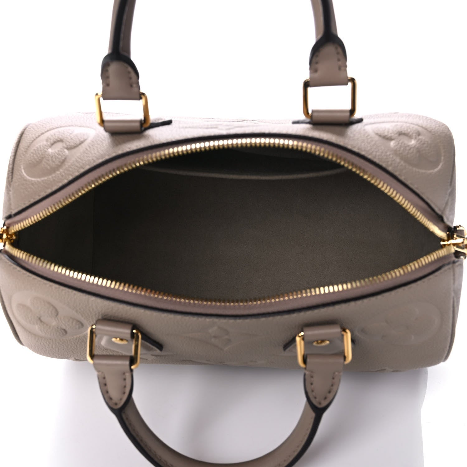 Louis Vuitton Empreinte Monogram Giant Speedy Bandouliere 25 Tourterelle 5 of 10