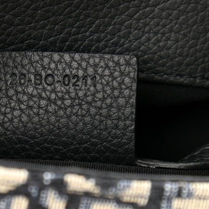 Christian Dior Oblique Jacquard Mini Saddle Backpack Navy Blue 7 of 11