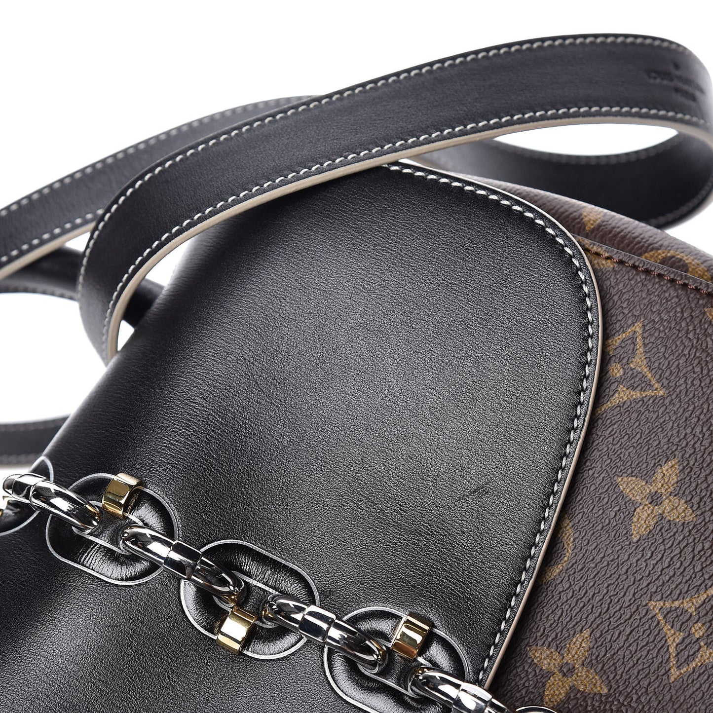 Calfskin Monogram Chain It Bag PM Black