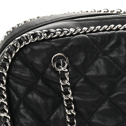 Chanel Calfskin Chain Around Bowler Black 17 of 20