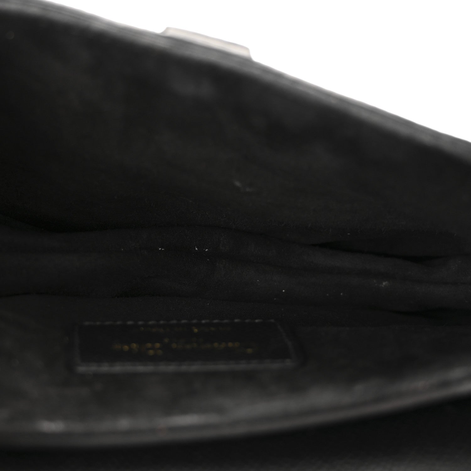 Christian Dior Grained Calfskin Mini Saddle Bag With Strap Black 5 of 13
