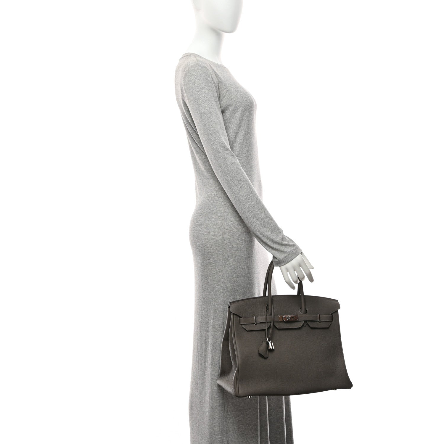 Hermes Togo Birkin 35 Etain 2 of 10