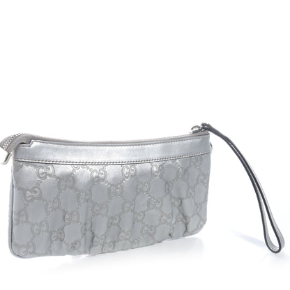 Gucci Guccissima New Britt Wristlet Silver 2 of 8