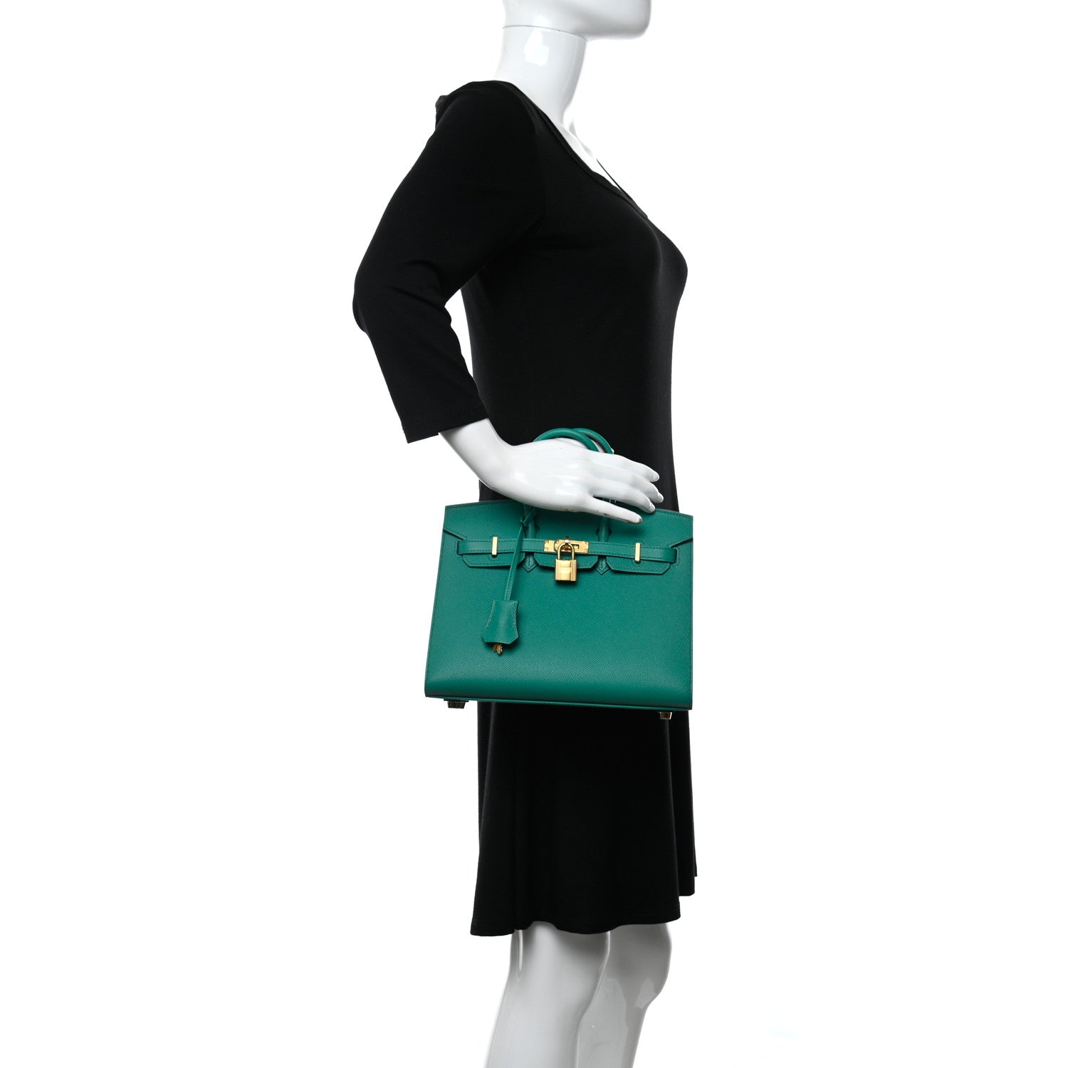 Hermes Epsom Birkin Sellier 25 Vert Jade 2 of 11