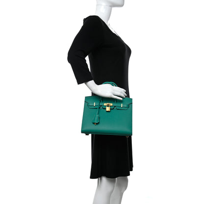 Hermes Epsom Birkin Sellier 25 Vert Jade 2 of 11