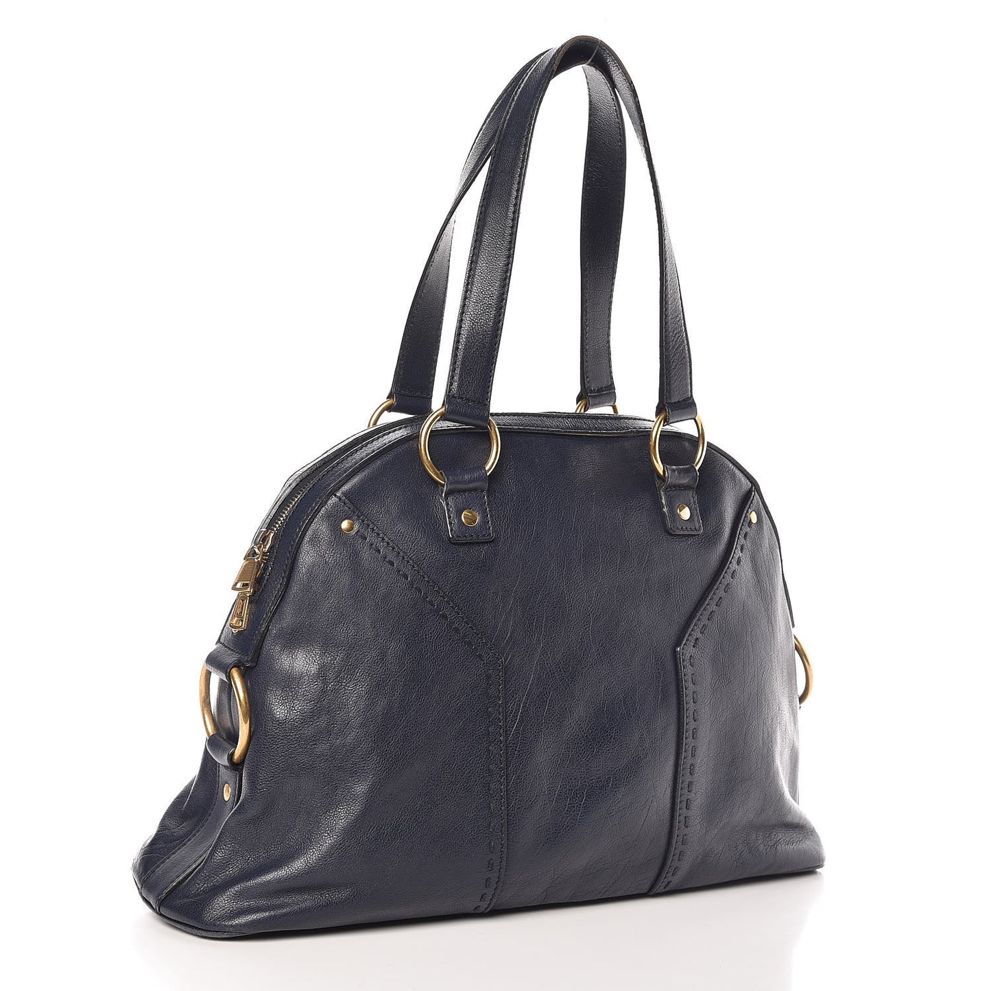 Calfskin Large Muse Navy Blue