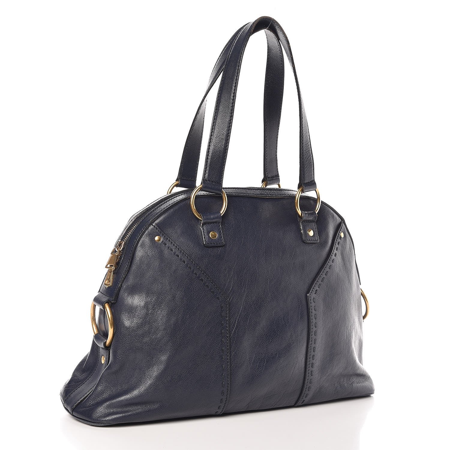 Saint Laurent Calfskin Large Muse Navy Blue 3 of 16