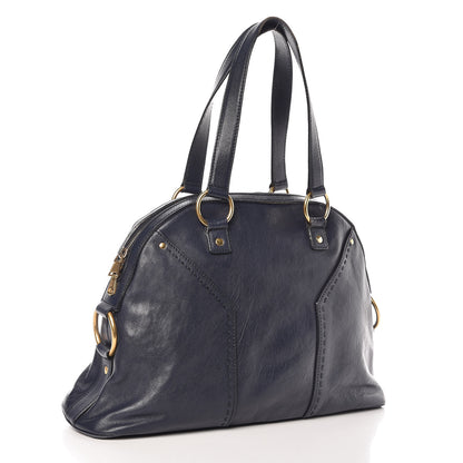 Saint Laurent Calfskin Large Muse Navy Blue 3 of 16