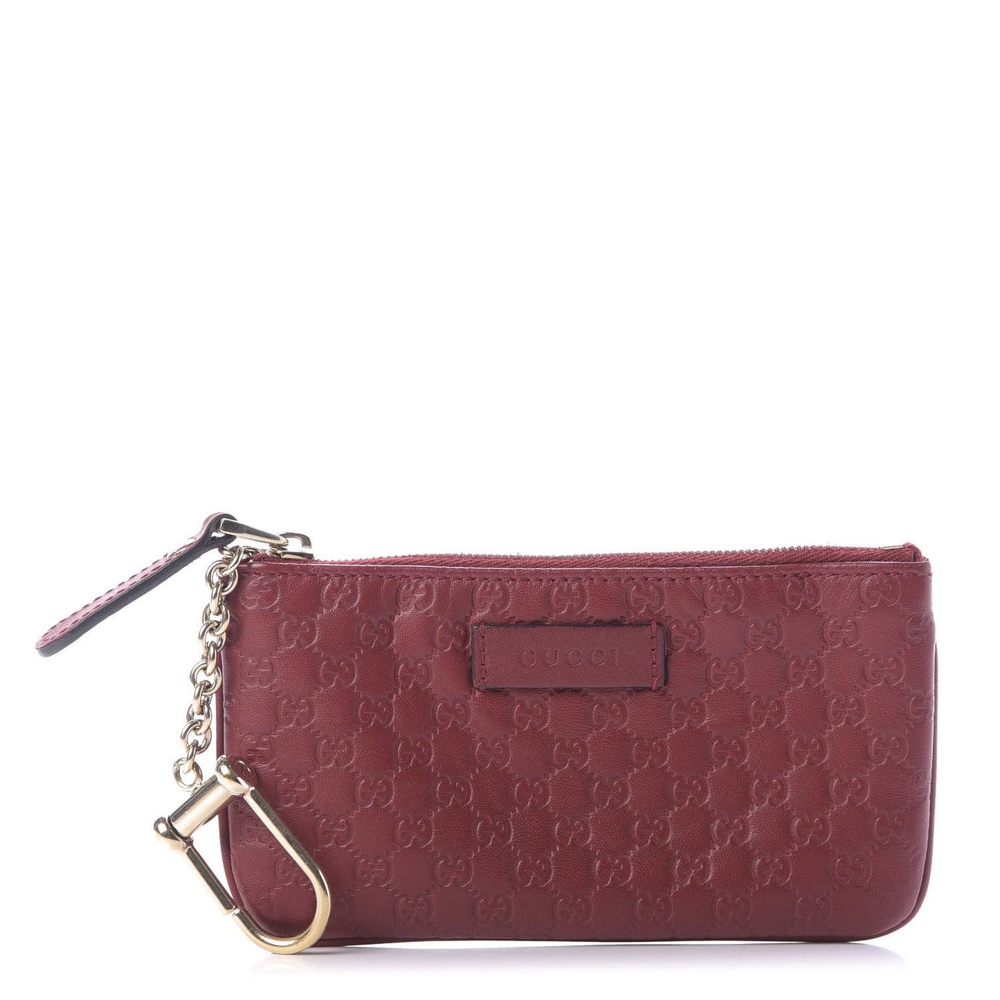 Microguccissima Key Ring Coin Case Hibiscus Red