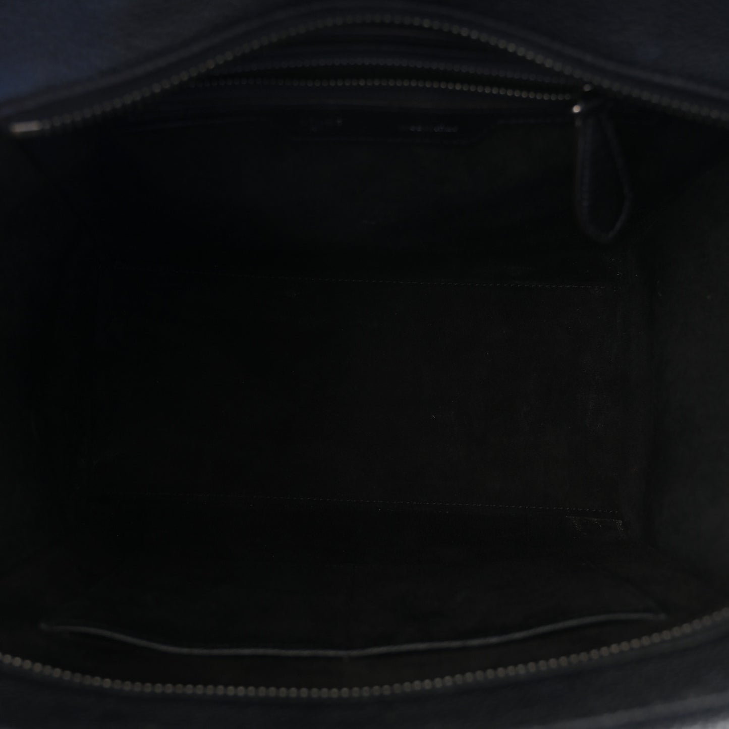 Drummed Calfskin Micro Luggage Black