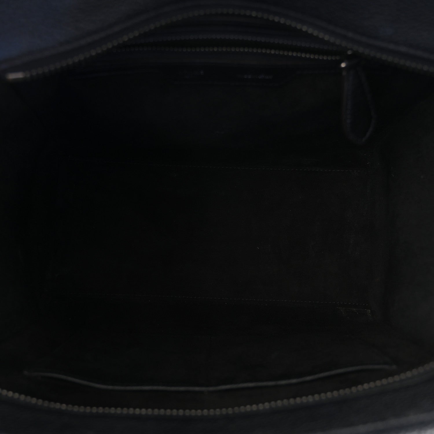 Celine Drummed Calfskin Micro Luggage Black 5 of 9