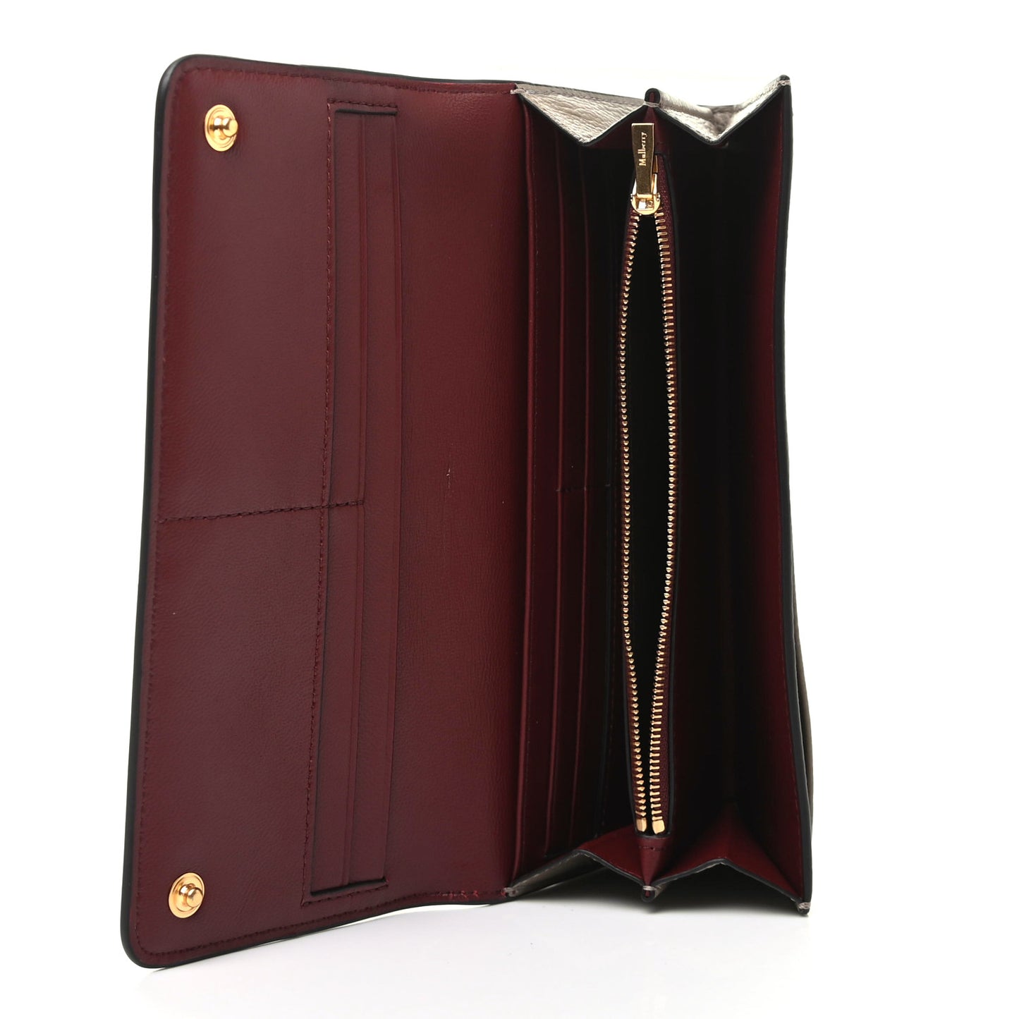 Small Classic Grain Continental Wallet Grey