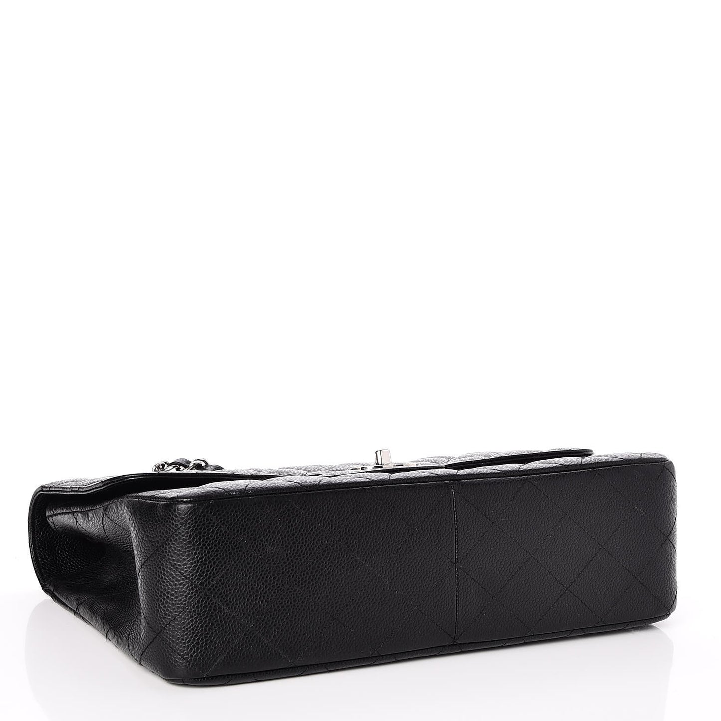 Caviar Quilted Jumbo Single Flap Black