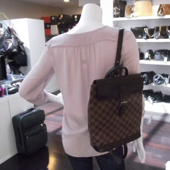 Damier Ebene Soho Backpack