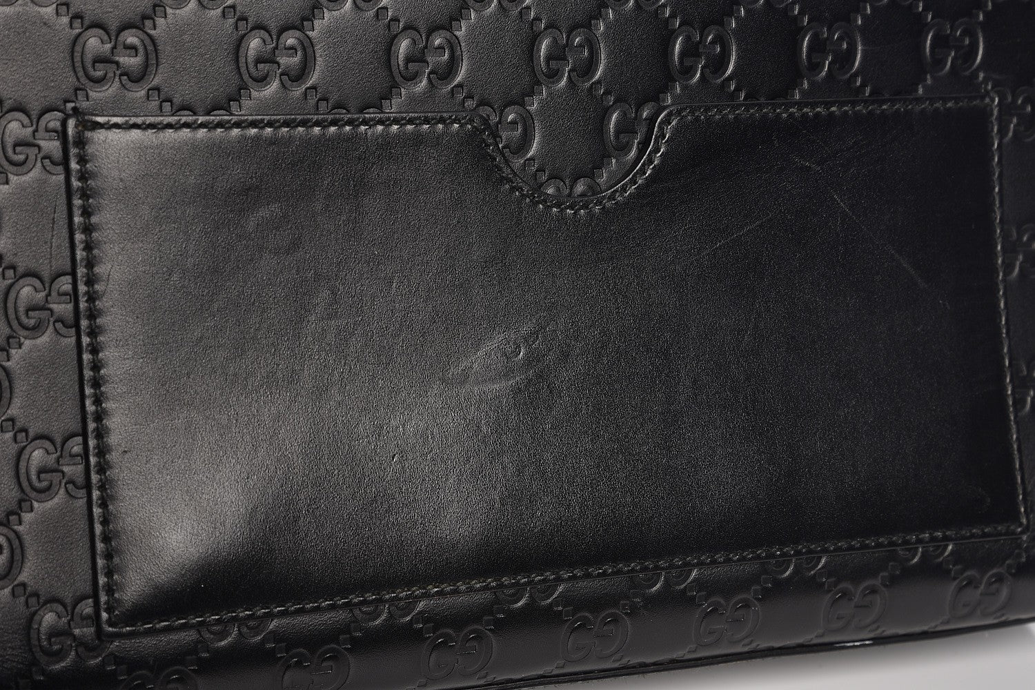 Gucci Guccissima Medium Padlock Shoulder Bag Black 18 of 20