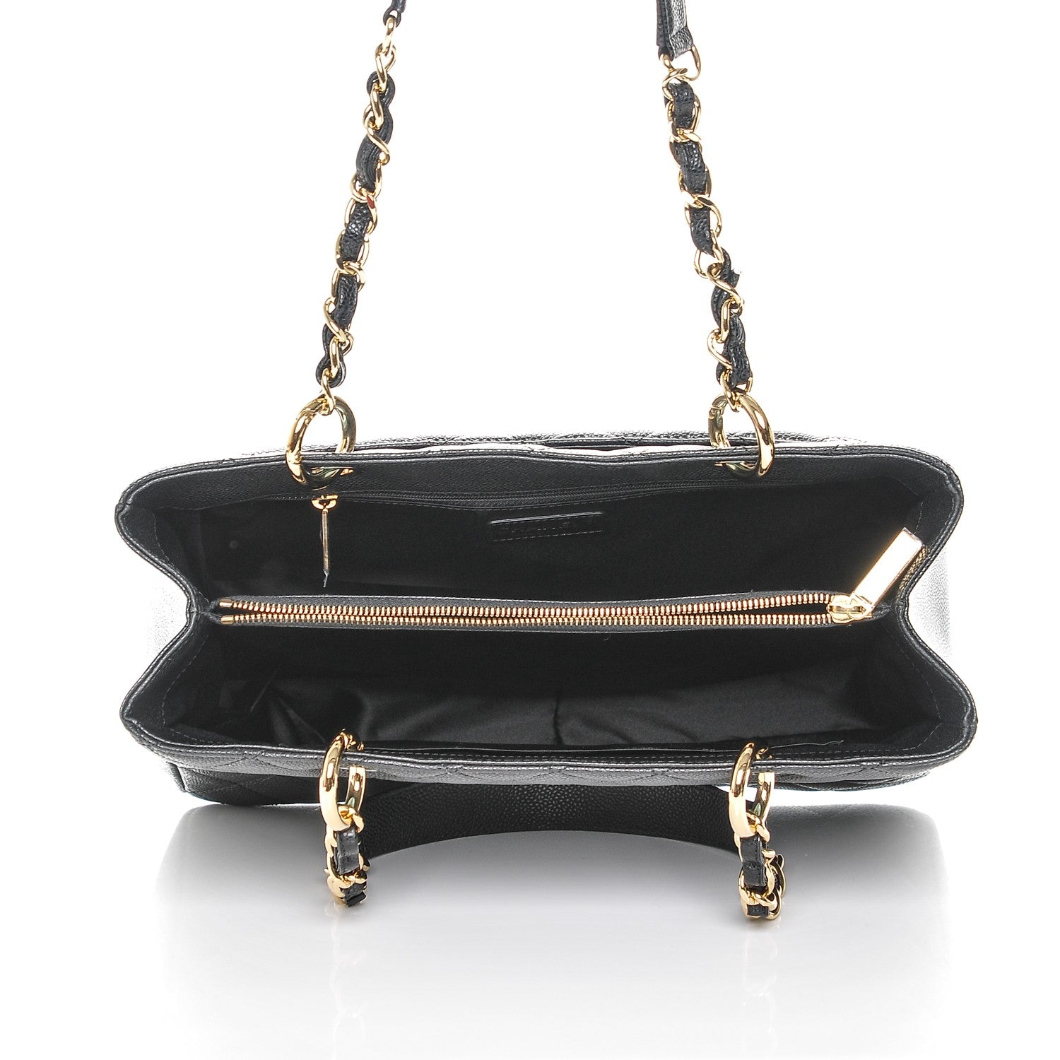 Chanel Caviar Quilted Grand Shopping Tote GST Black 5 of 7