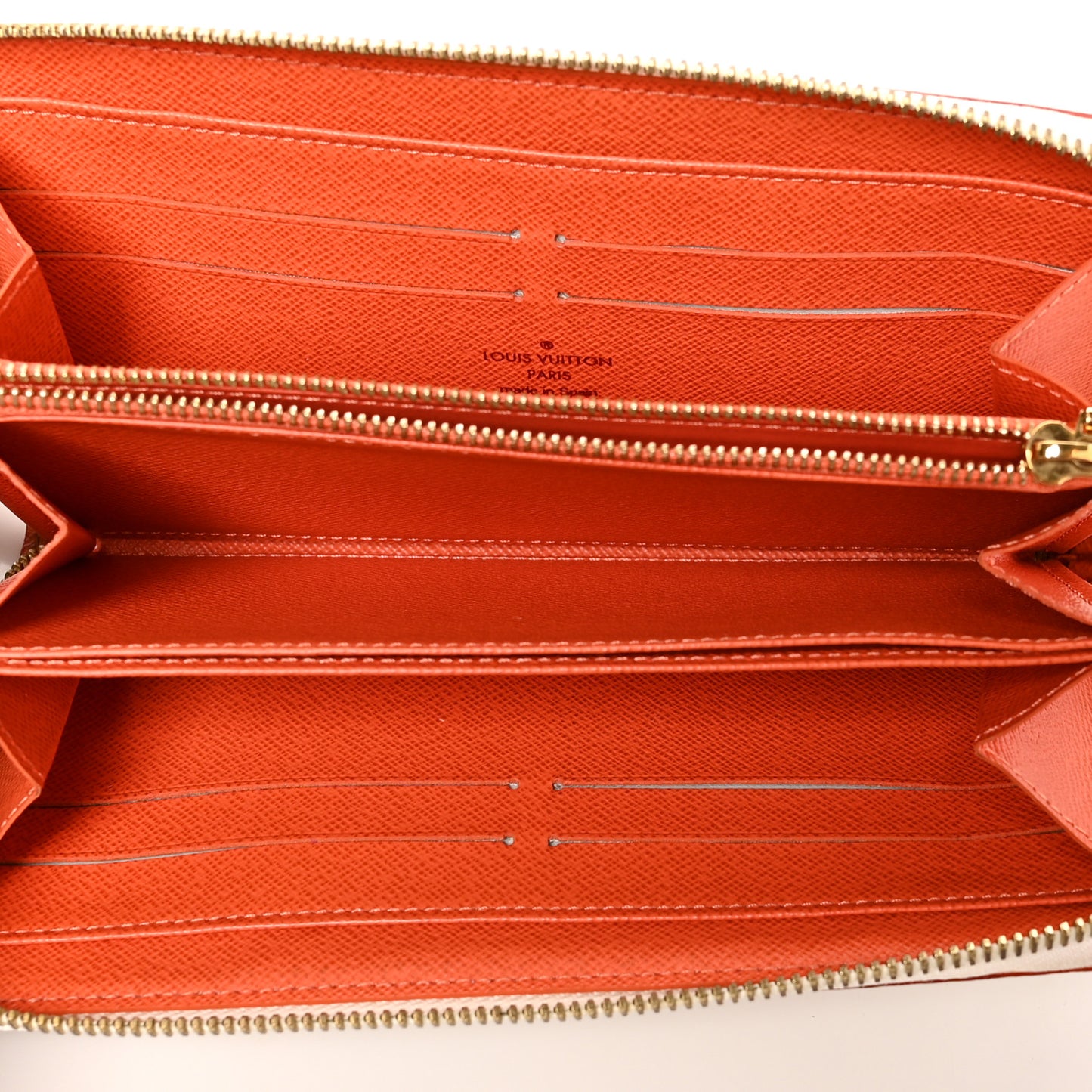 Monogram Multicolor Zippy Wallet White Orange