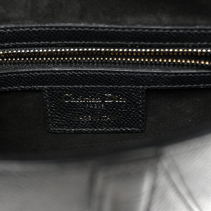 Christian Dior Grained Calfskin Saddle Bag Black 6 of 11