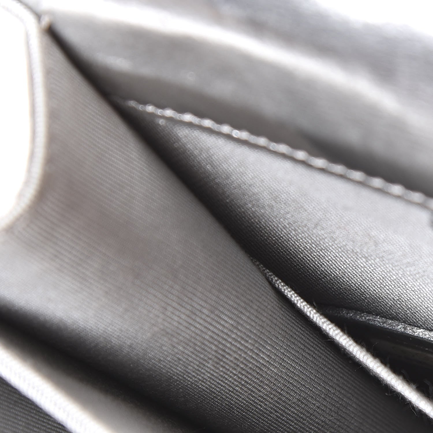 Chanel Metallic Goatskin Quilted North South Boy Flap Silver 6 of 10