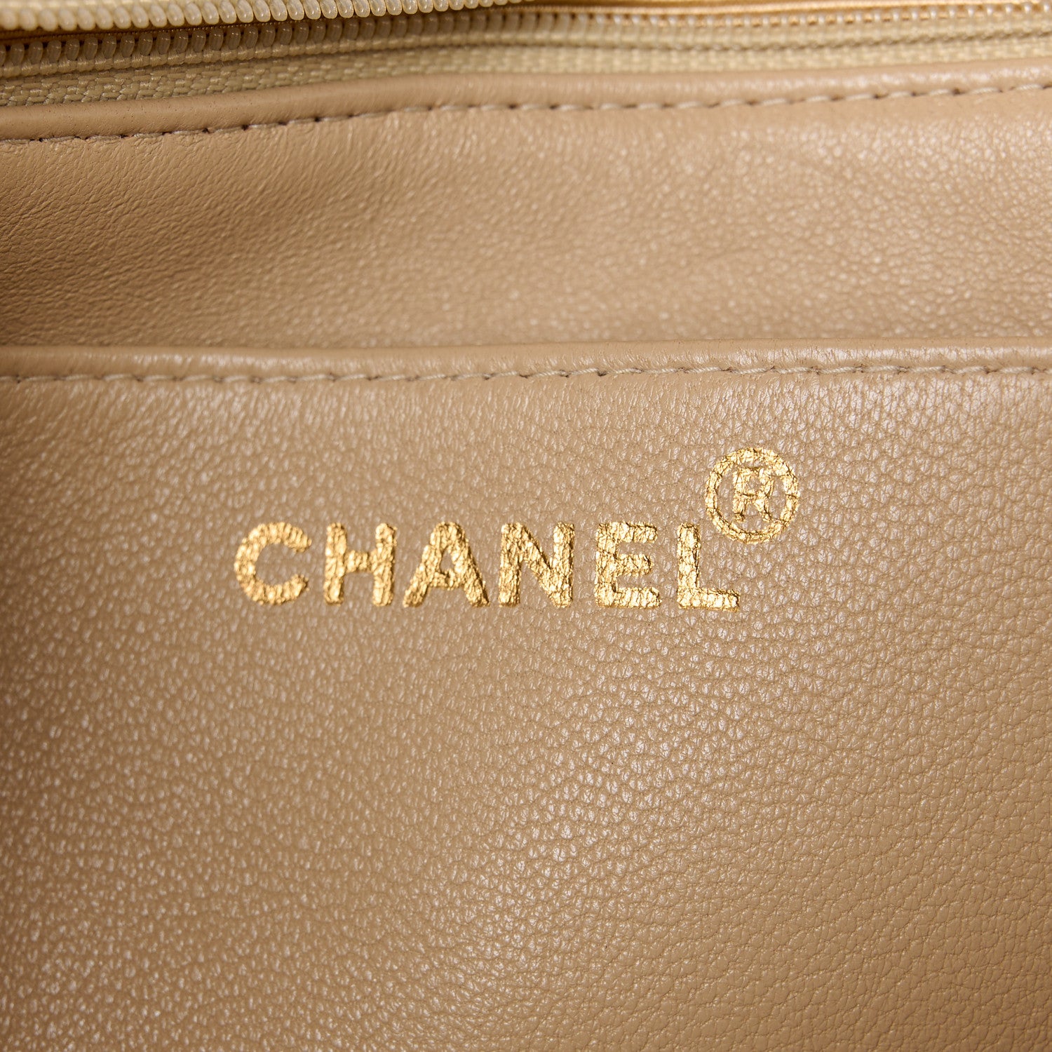 Chanel Lambskin Quilted Medium Single Flap Beige 7 of 12