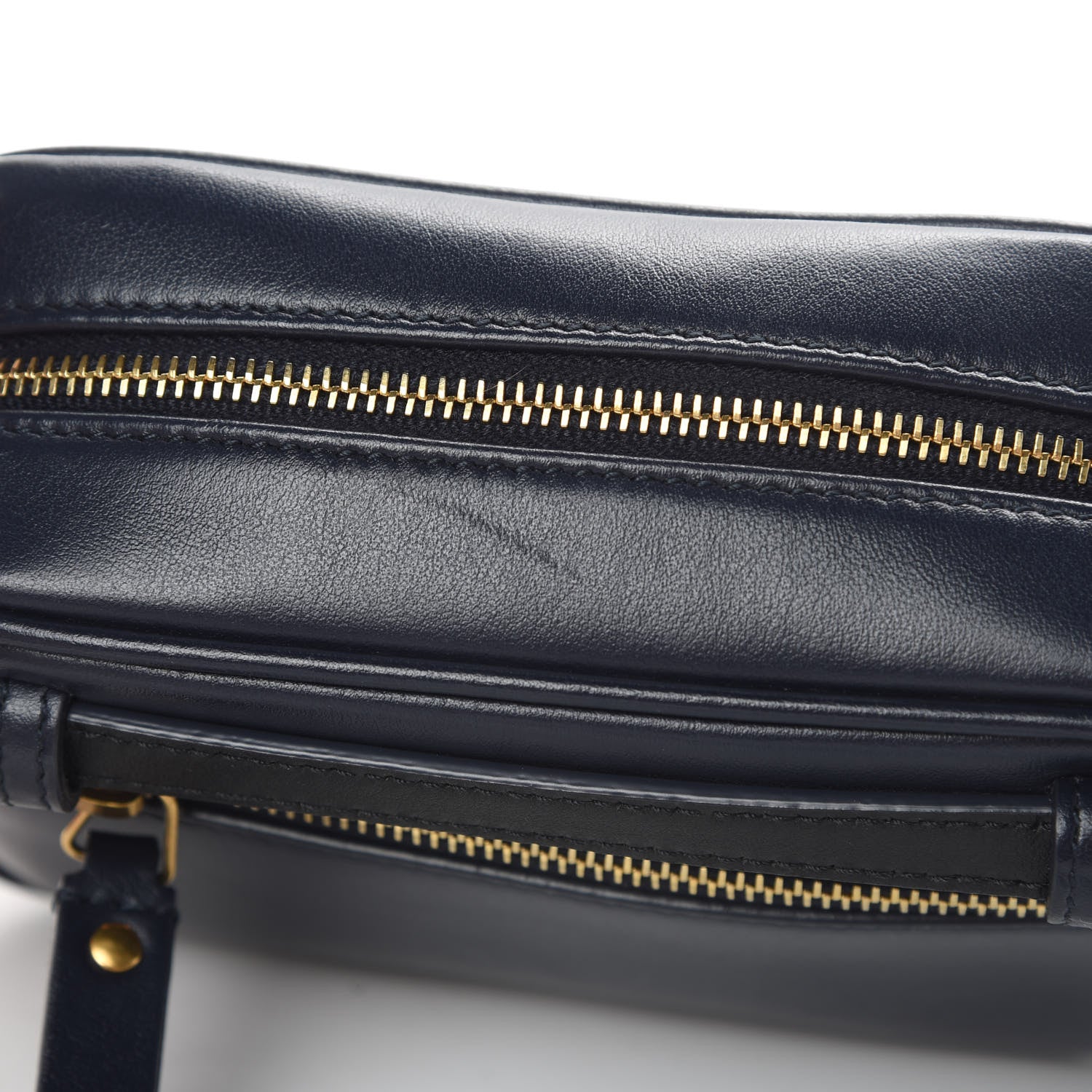 Saint Laurent Calfskin Matelasse Monogram Lou Belt Bag Blue 11 of 12