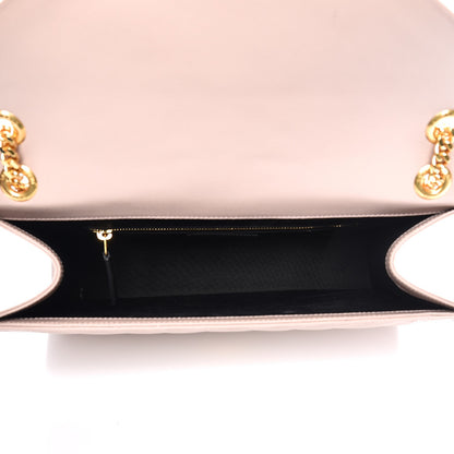 Saint Laurent Grain De Poudre Matelasse Chevron Large Monogram Satchel Rose Antic 5 of 8