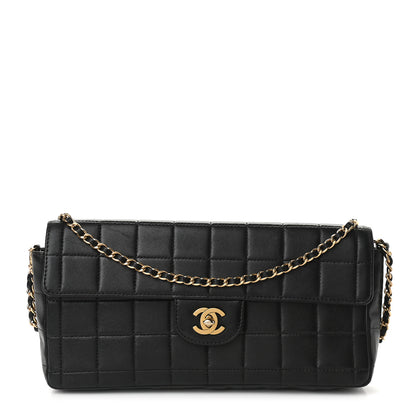 Chanel Lambskin East West Chocolate Bar Flap Black 1 of 10