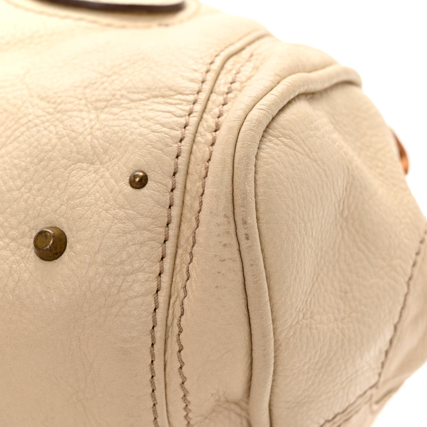 Calfskin Medium Paddington Satchel Ivory