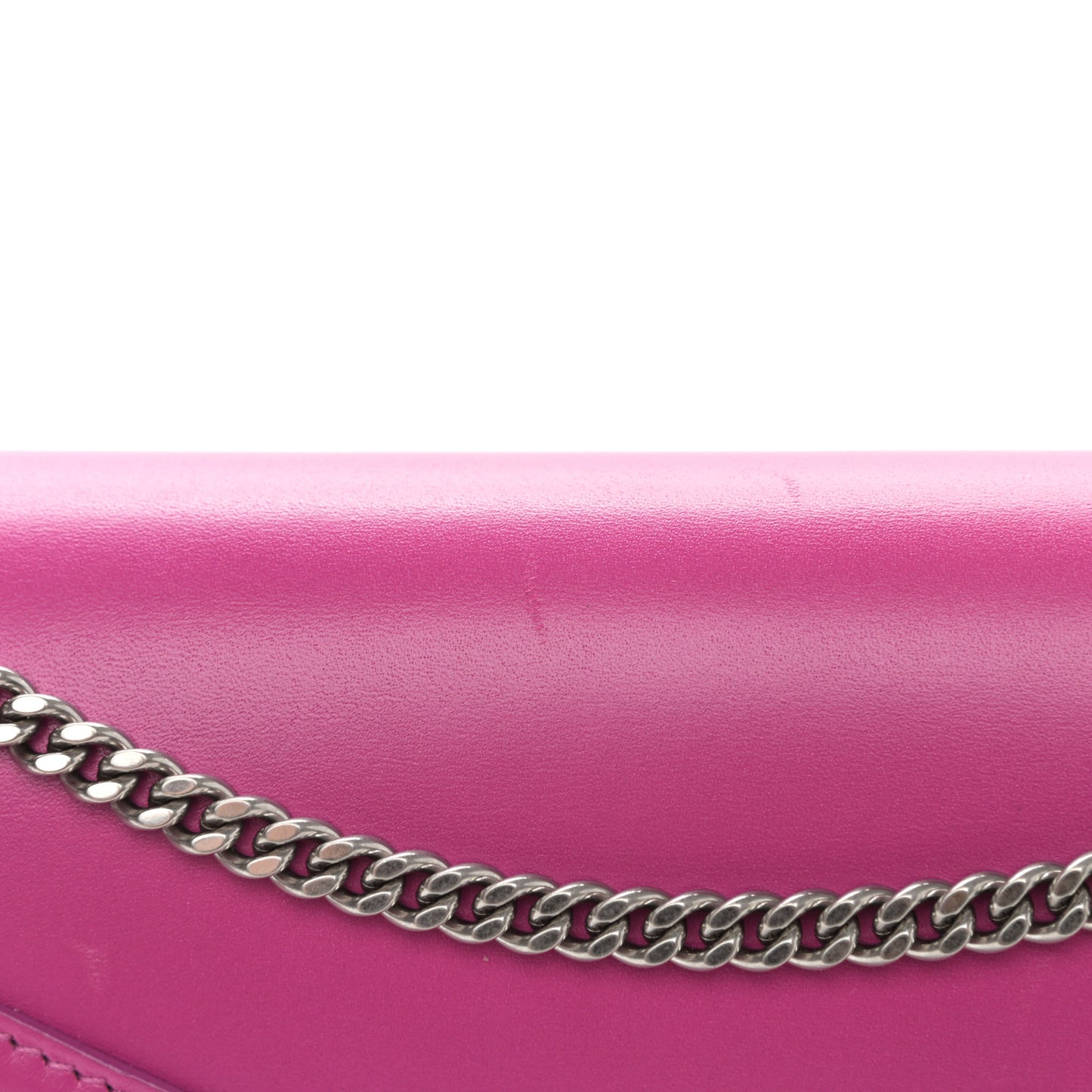 Smooth Calfskin Monogram Cassandra Clasp Bag Electric Fuchsia