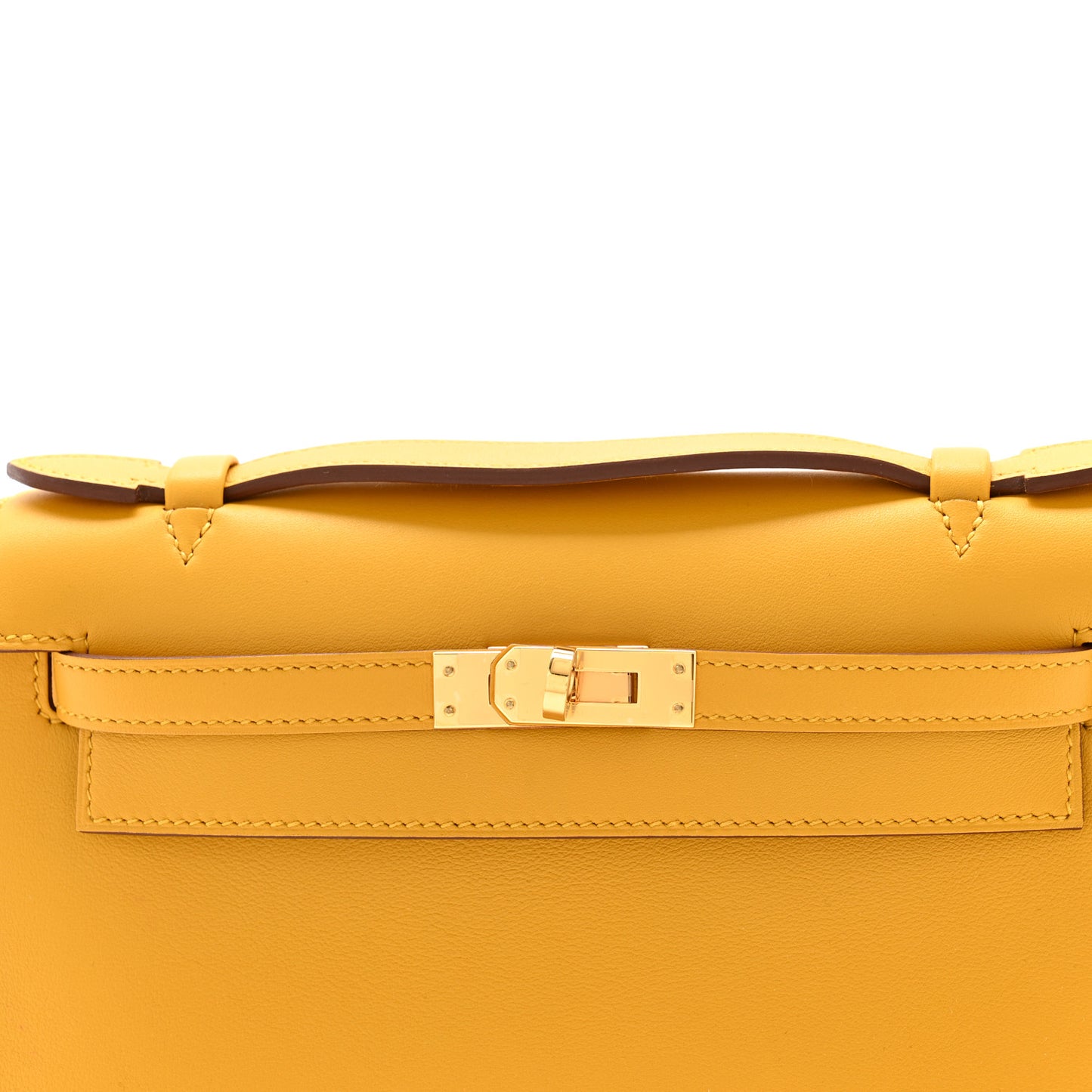 Swift Kelly Pochette Clutch Jaune Ambre
