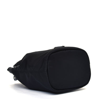 Prada Saffiano Tessuto Nylon Vela Bucket Wristlet Black 3 of 5