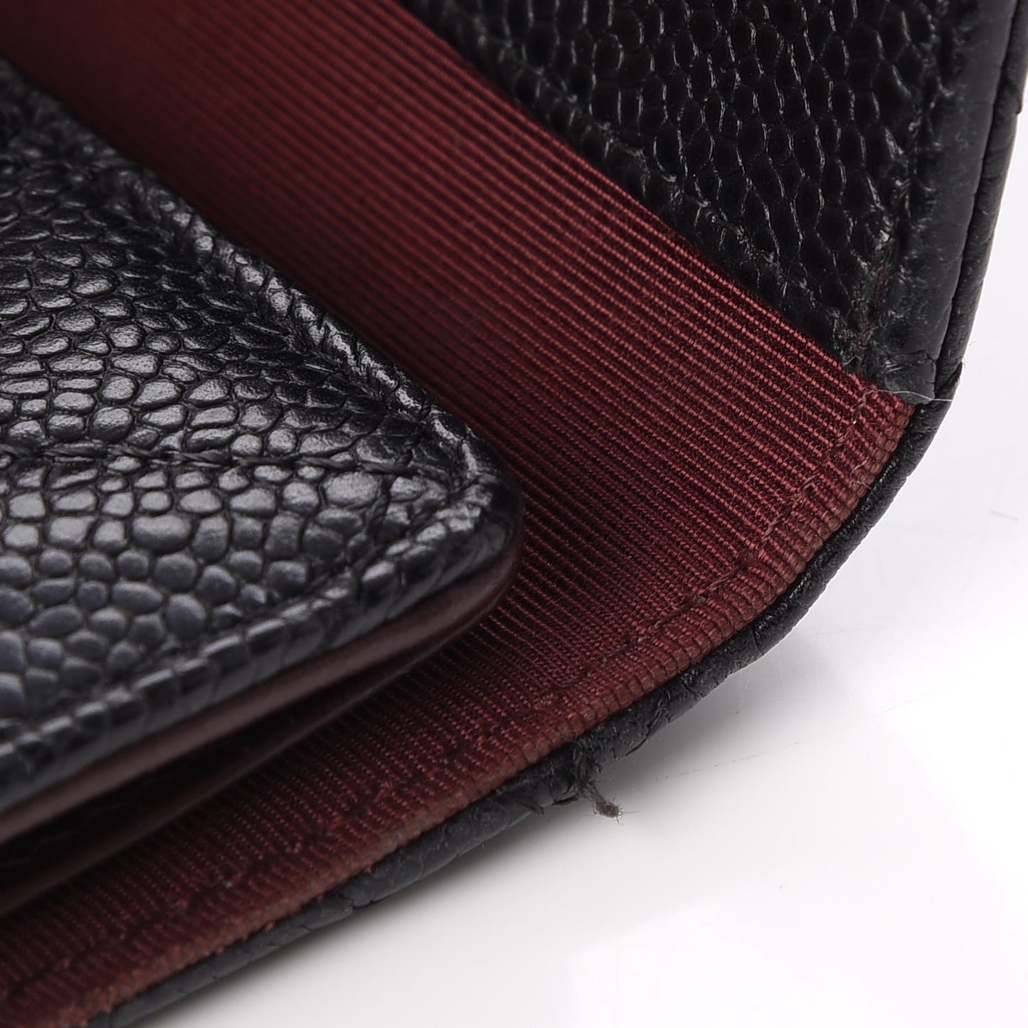 Caviar Quilted 6 Key Holder Black