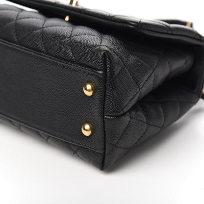Chanel Caviar Quilted Mini Coco Handle Flap Black 8 of 13