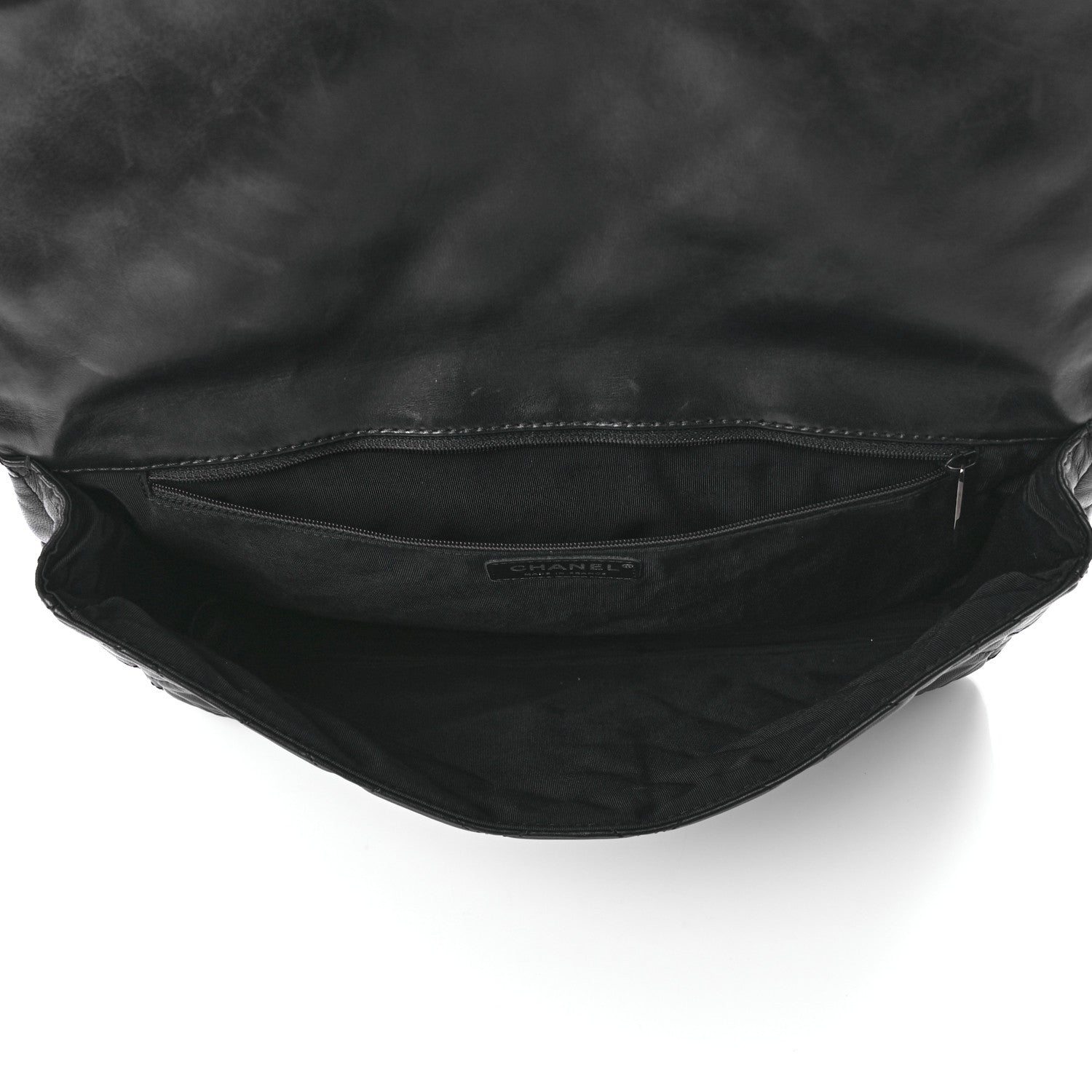 Chanel Lambskin Quilted Jumbo Roll 2.55 Reissue Clutch Black 4 of 10