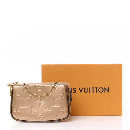 Louis Vuitton Metallic Vernis Mini Pochette Accessories Rose Gold 10 of 10