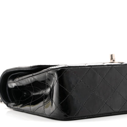 Chanel Patent Quilted Medium Double Flap Black 9 of 10