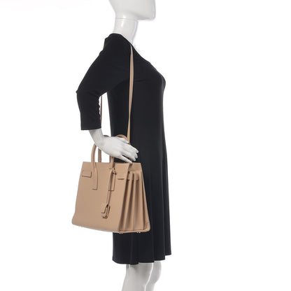 Saint Laurent Grained Calfskin Small Sac De Jour Nude Powder 2 of 9