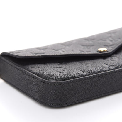 Louis Vuitton Empreinte Pochette Felicie Chain Wallet Black 10 of 16