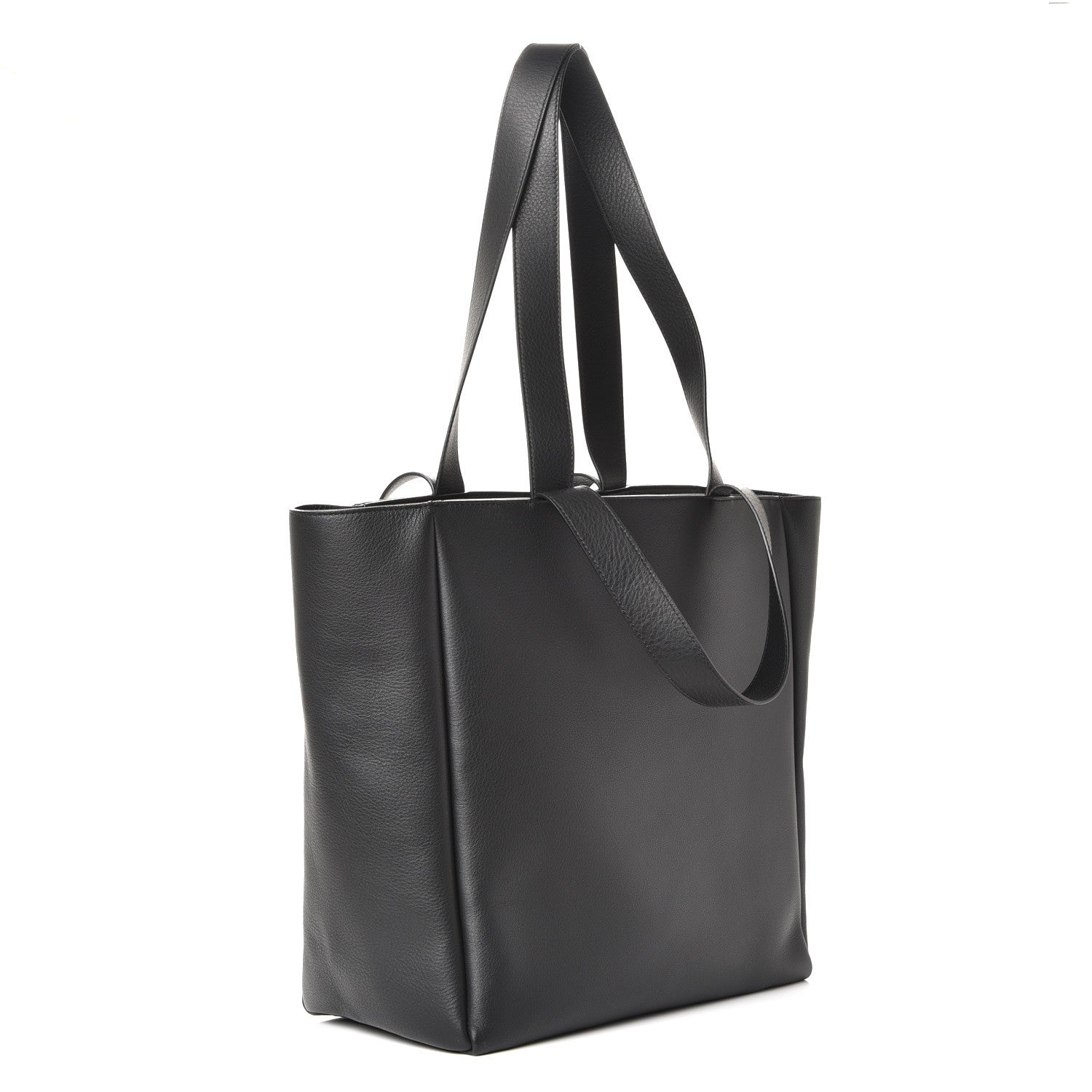 Balenciaga Calfskin Logo Medium Tote Black 4 of 8