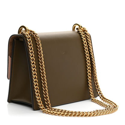 Fendi Vitello Grace Matte Small Kan U Shoulder Bag Wood 3 of 10