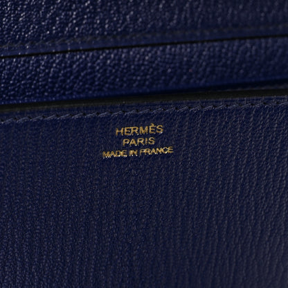 Hermes Chevre Mysore Medor 23 Clutch Bleu Encre 6 of 10
