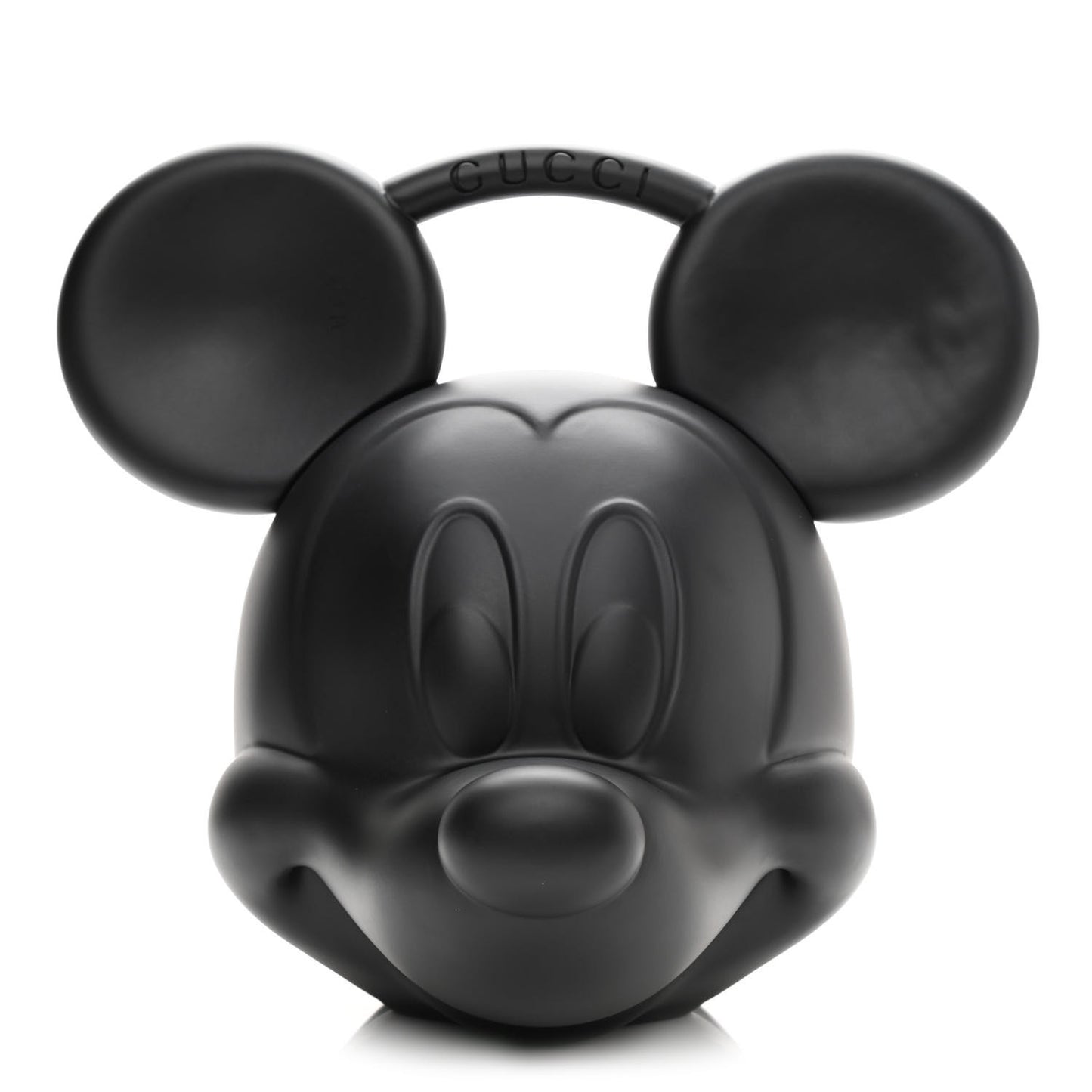X DISNEY Plastic Mickey Mouse Top Handle Bag Matte Black