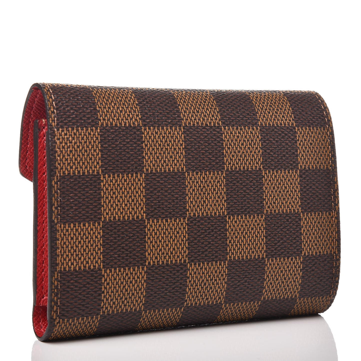 Damier Ebene Victorine Wallet Red