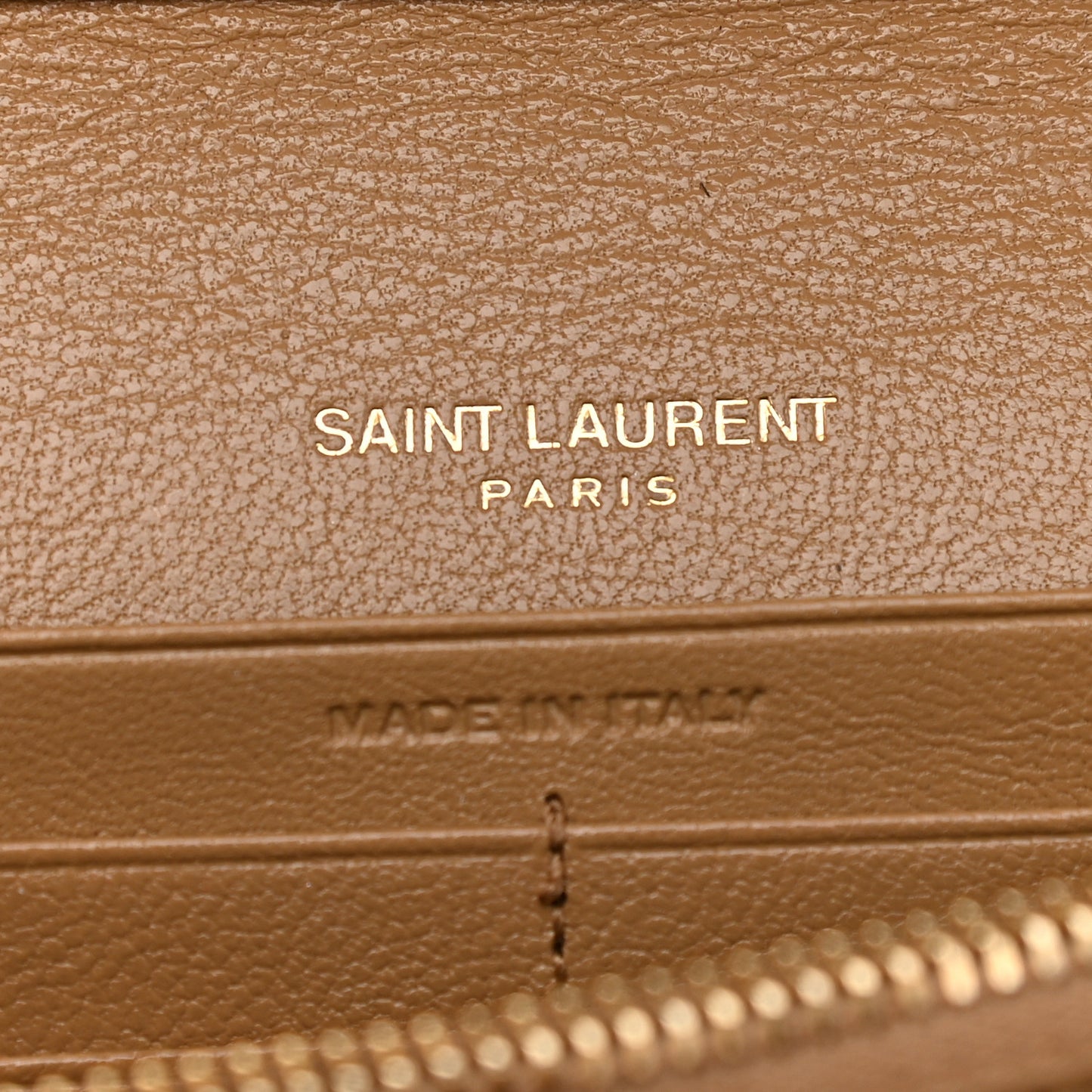Lambskin Diamond Quilted Becky Chain Wallet Gold Sand