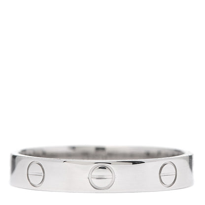 Cartier Platinum 3.5mm LOVE Wedding Band Ring 58 8.25 3 of 4