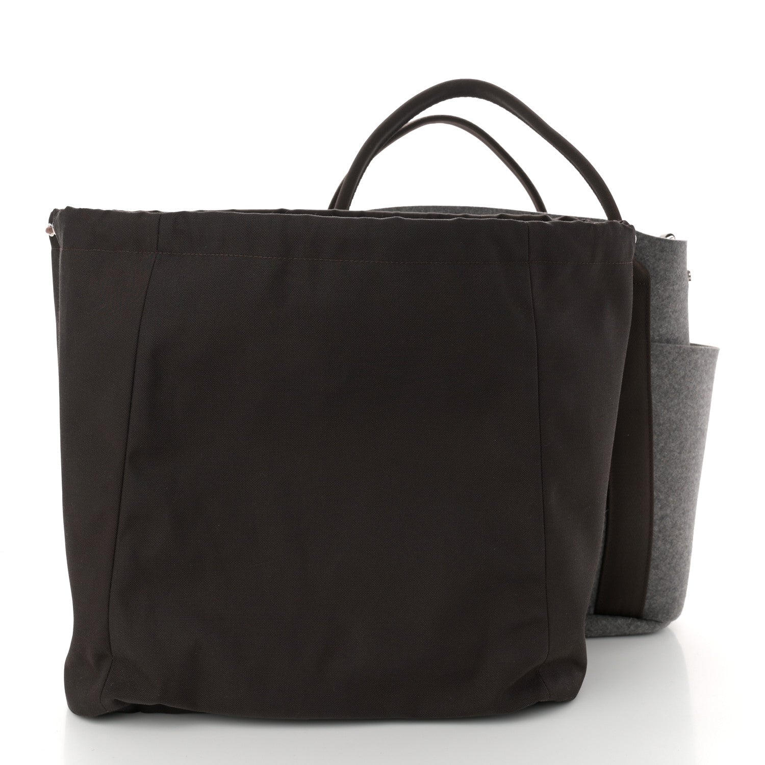 Hermes Felt Sac De Pansage Groom Bag Acier 3 of 12